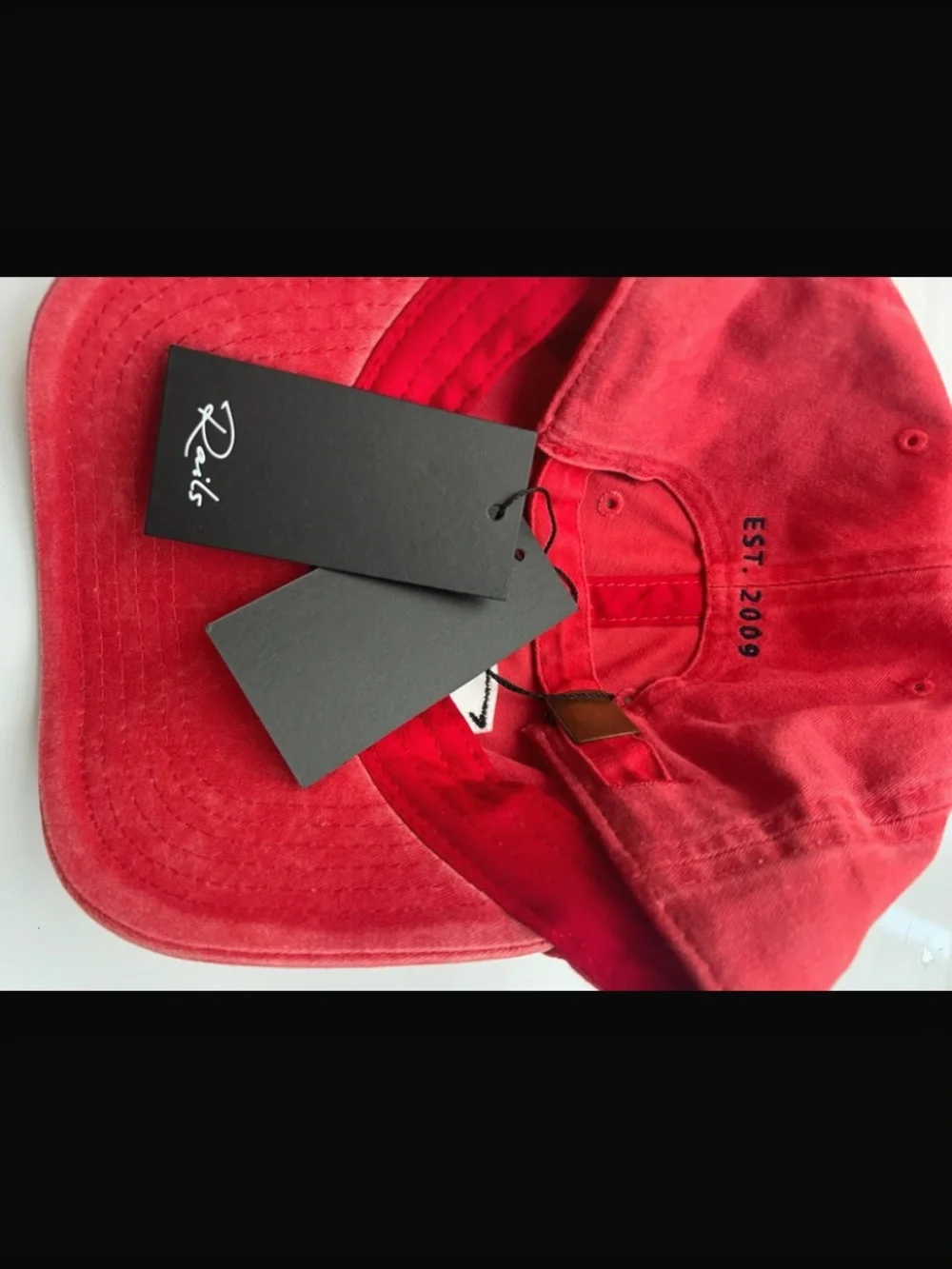 New Rails Anniversary Baseball Cap Washed Red NWT Casual Unisex One Size